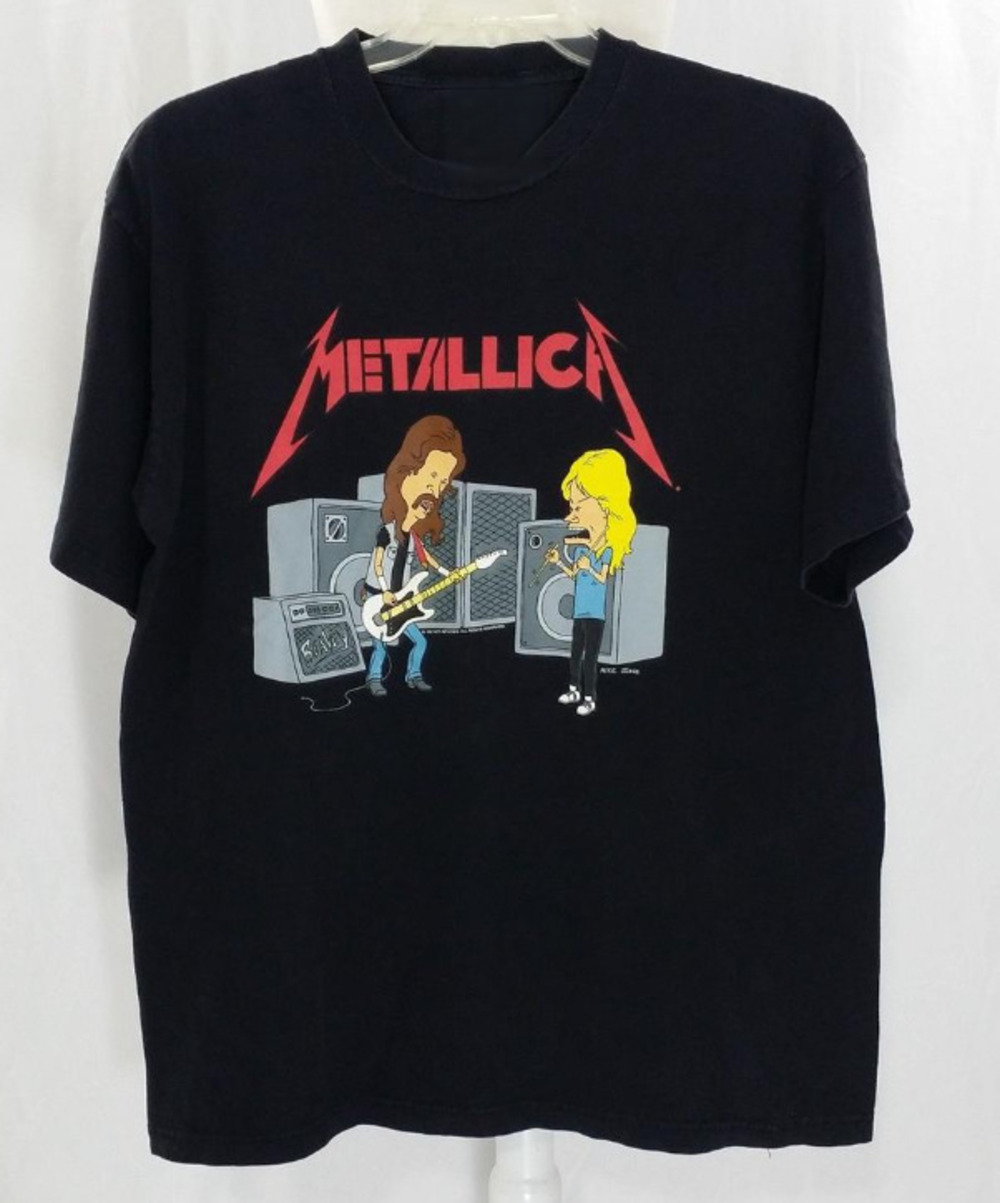 1997 Metallica Beavis Butthead MTV  T-Shirt